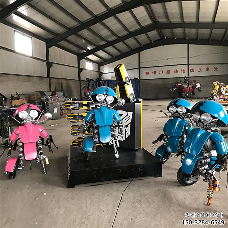 房地產機器人雕塑廠家 現代景觀動漫雕塑 幾何卡通雕塑