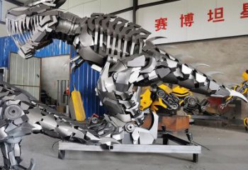 卡通機(jī)器人雕塑廠家 店門口園林雕塑 動(dòng)漫小品