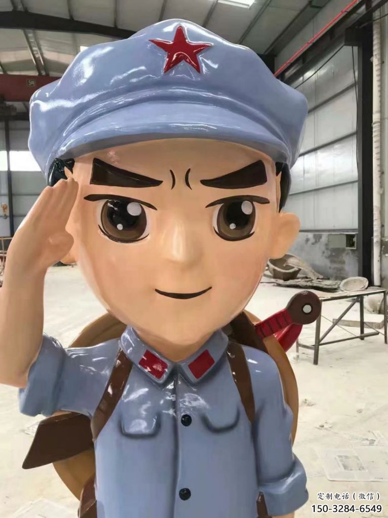 大型商場交警雕塑 仿真軍人果雕塑 鏡面士兵雕塑