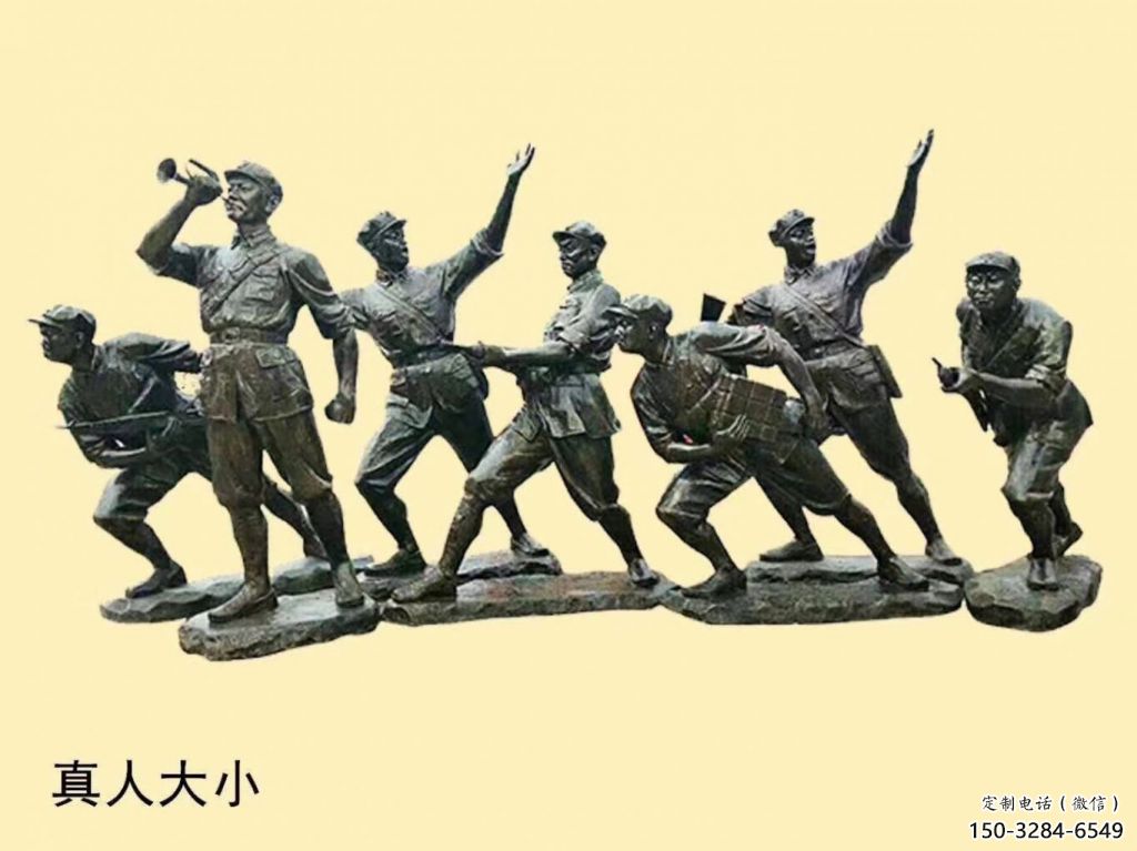 酒店交警雕塑 景觀美陳軍人雕塑 現(xiàn)代士兵雕塑