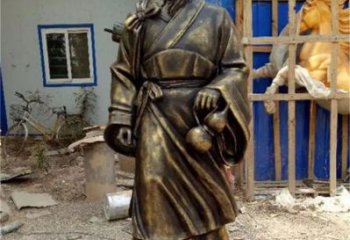 步行街華佗雕塑 游樂場(chǎng)名醫(yī)雕塑 鑄造藥王雕塑