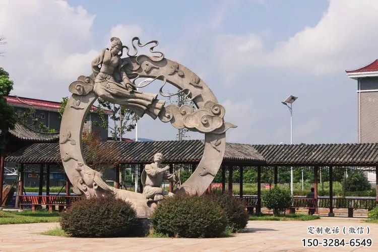 神話牛郎織女雕塑 酒店公園雕塑 風景區擺件