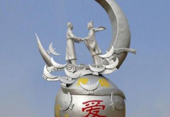 牛郎織女雕塑制作廠家，神話人物，古代人物小品