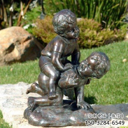 小孩子雕塑 景觀美陳兒童雕塑 現(xiàn)代童趣雕塑