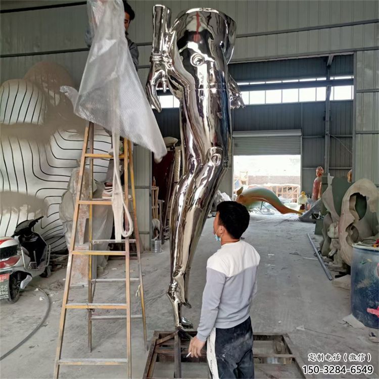 跳舞雕塑 仿真景觀舞者雕塑 烤漆女孩雕塑