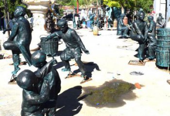 室內小孩子雕塑 仿真景觀玩耍雕塑 大型童趣雕塑