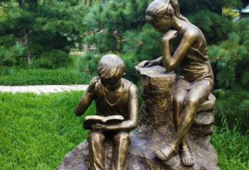 小孩子雕塑 仿真景觀玩耍雕塑 烤漆童趣雕塑