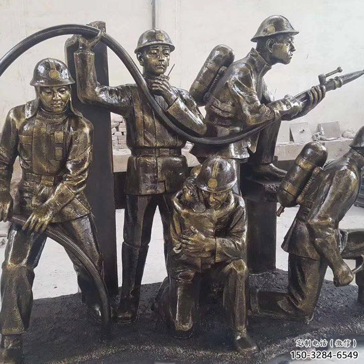消防員雕塑 風(fēng)景區(qū)仿真雕塑 廣場(chǎng)小品
