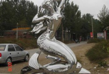 美人魚雕塑 景觀美陳卡通雕塑 噴漆動漫雕塑