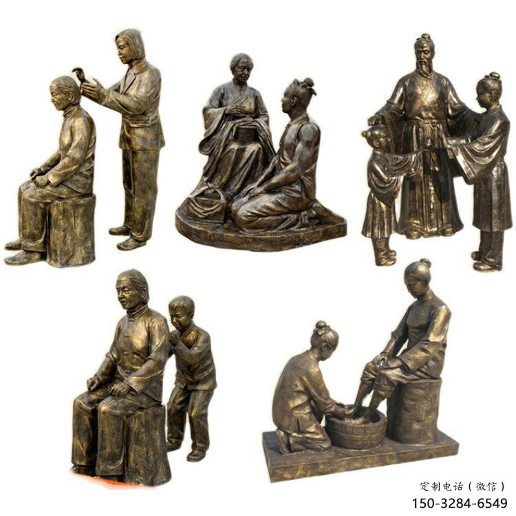 室內(nèi)老人雕塑 仿真景觀擺件 大型古代雕塑