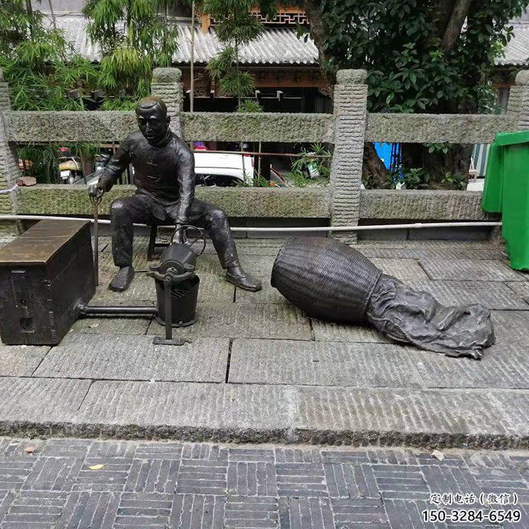 戶(hù)外爆米花雕塑 噴漆景觀(guān)民俗雕塑 小吃雕塑