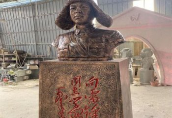 別墅區雷鋒雕塑 大型別墅區人物雕塑 剪影英雄雕塑