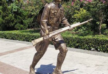 步行街雷鋒雕塑 游樂場景觀古代雕塑 鑄造英雄雕塑