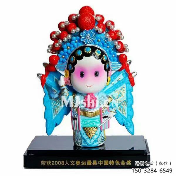 草地京劇雕塑 現(xiàn)代民俗雕塑 大型唱戲雕塑
