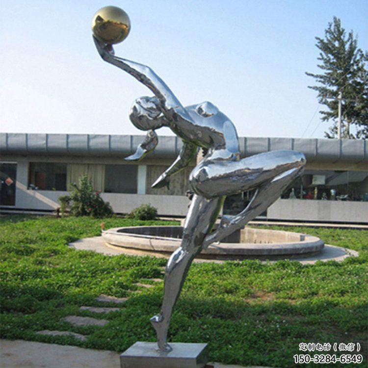 仿古舞蹈雕塑 草地演員雕塑 房地產跳舞雕塑