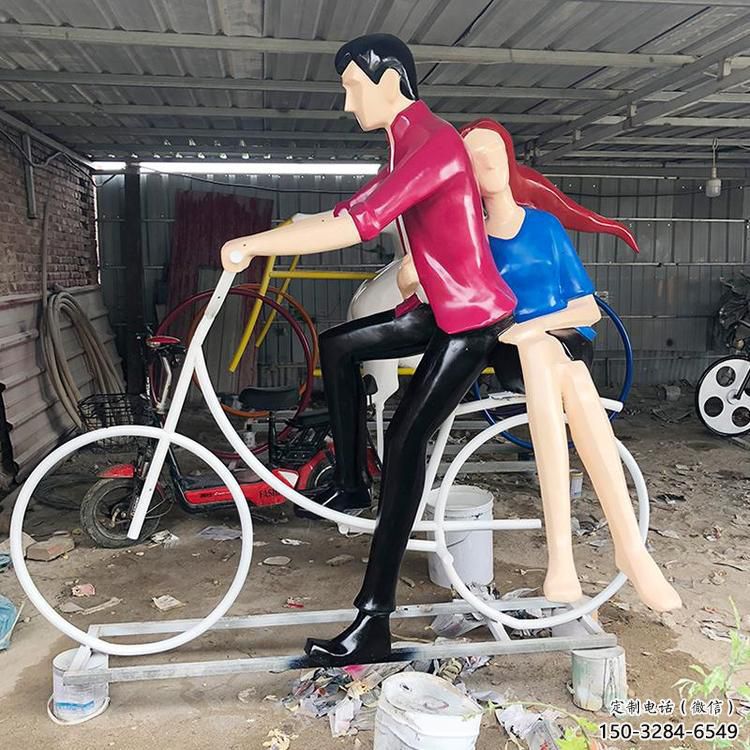 步行街愛情雕塑 游樂場親吻雕塑 鑄造戀人雕塑