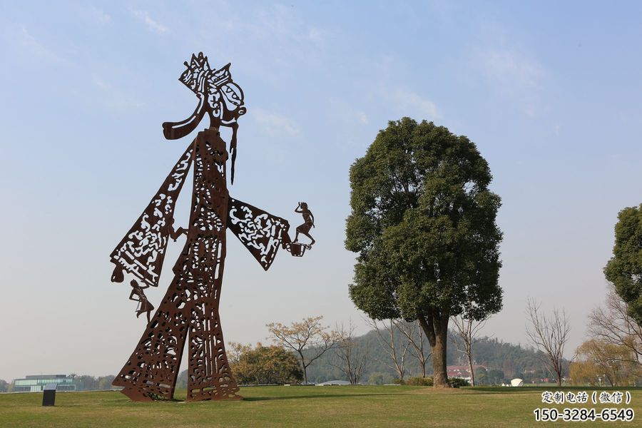 酒店皮影雕塑 景觀美陳雕塑 現代傳統雕塑