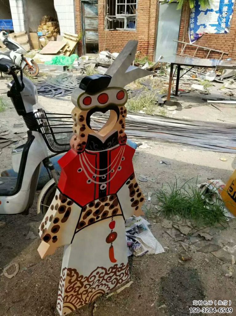 庭院皮影雕塑 公園草地雕塑 鍛造傳統(tǒng)雕塑