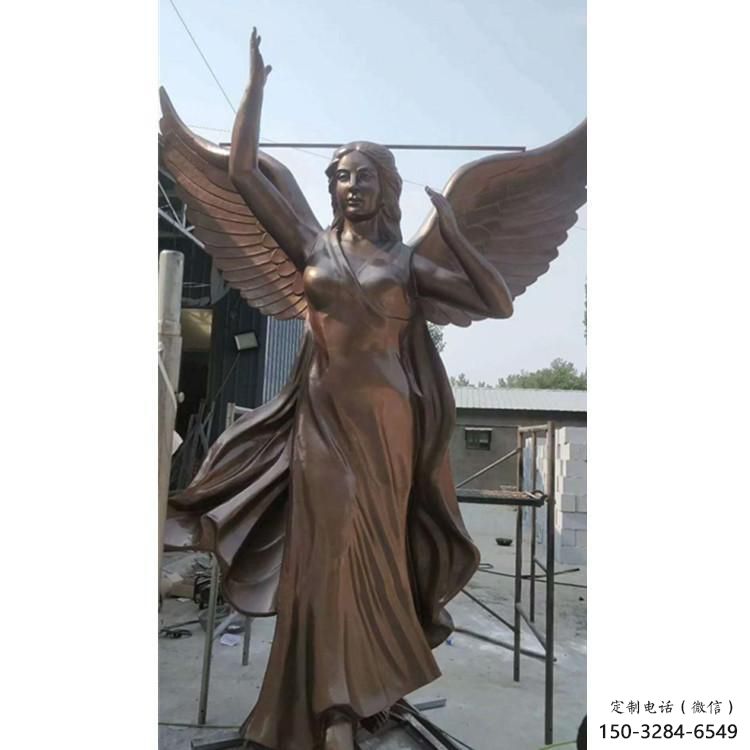 大門(mén)口和平女神雕塑 發(fā)光公園人物雕塑 仿真歐式雕塑