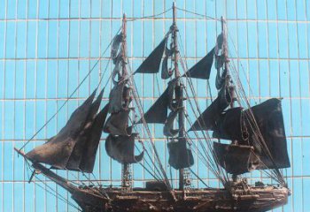 揚(yáng)帆雕塑 景觀美陳風(fēng)帆雕塑 噴漆遠(yuǎn)航雕塑