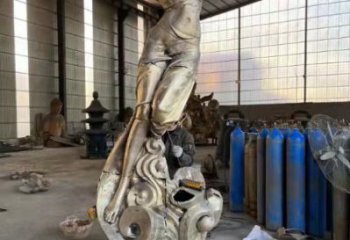 廣場(chǎng)和平女神雕塑 抽象人物雕塑 烤漆歐式雕塑