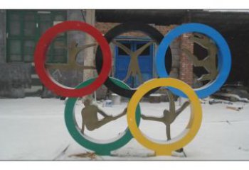 奧運環不銹鋼雕塑，景觀不銹鋼雕塑