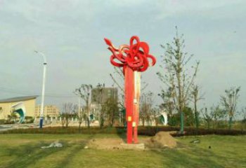 政府中國結雕塑 仿真景觀雕塑 烤漆文化雕塑