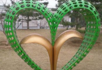 雙心雕塑廠家，創(chuàng)意設(shè)計(jì)，城市園林小品