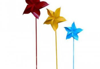 大門口風(fēng)車雕塑 發(fā)光公園旋轉(zhuǎn)雕塑 仿真旋轉(zhuǎn)雕塑