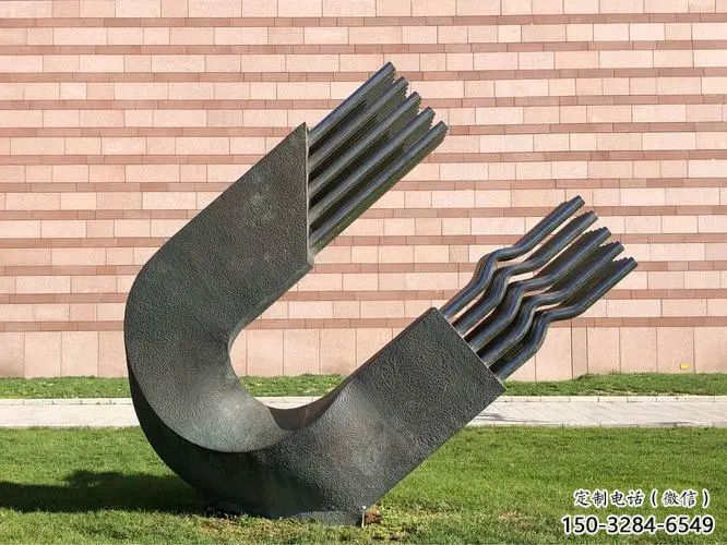 大型磁鐵雕塑 歐式步行街u型雕塑 彩繪雕塑