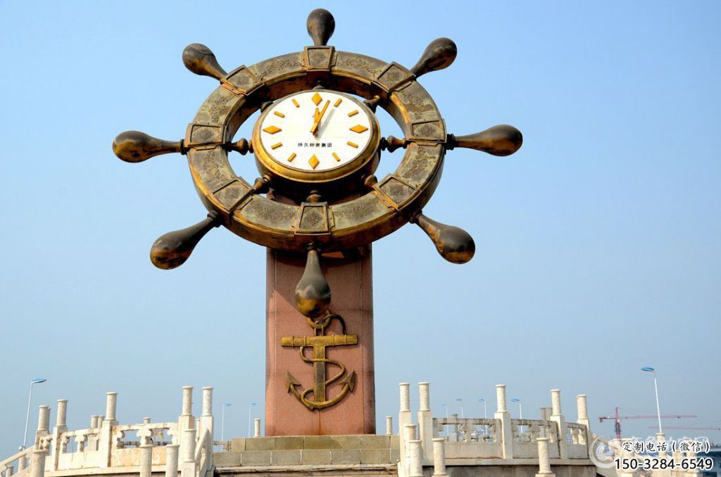 鐘表雕塑 歐式步行街時鐘雕塑 大型雕塑