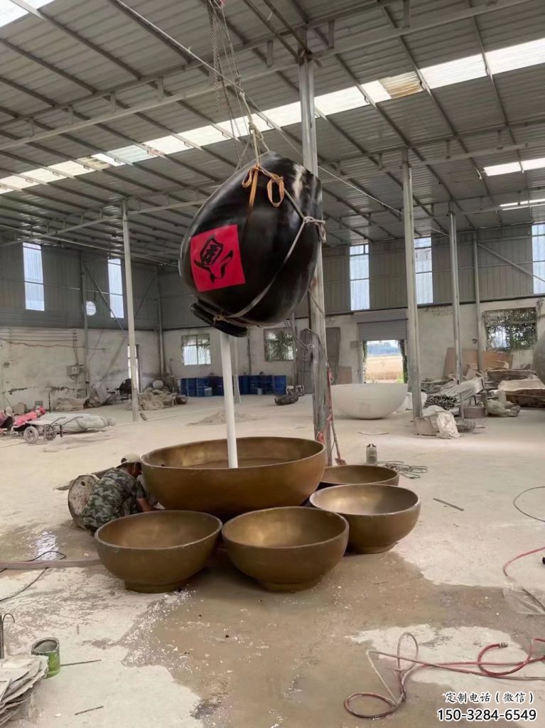 酒壇子雕塑 景觀酒文化雕塑 噴漆酒壇雕塑