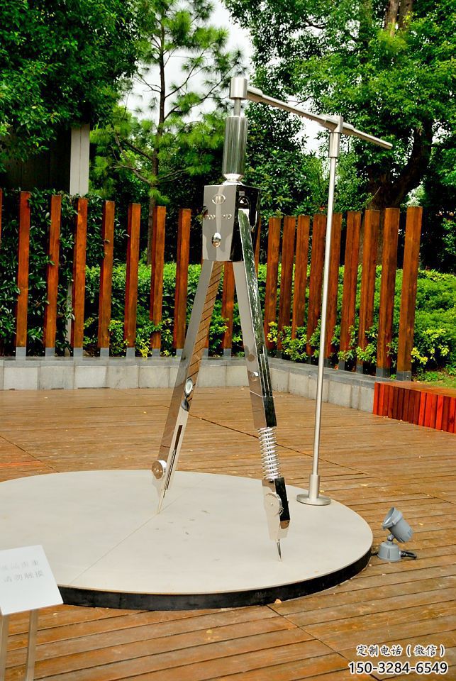 園林圓規(guī)雕塑 大型景觀雕塑 中式標識雕塑