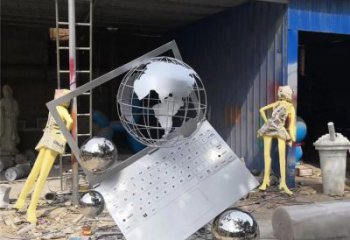 景觀電腦雕塑 剪影雕塑 商業街筆記本雕塑