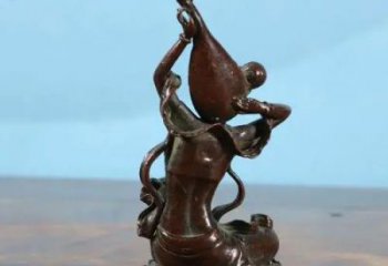 彩繪琵琶雕塑 景觀音樂雕塑 街頭樂器雕塑