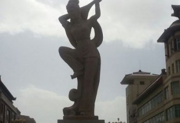 庭院琵琶雕塑 公園音樂雕塑 鍛造樂器雕塑