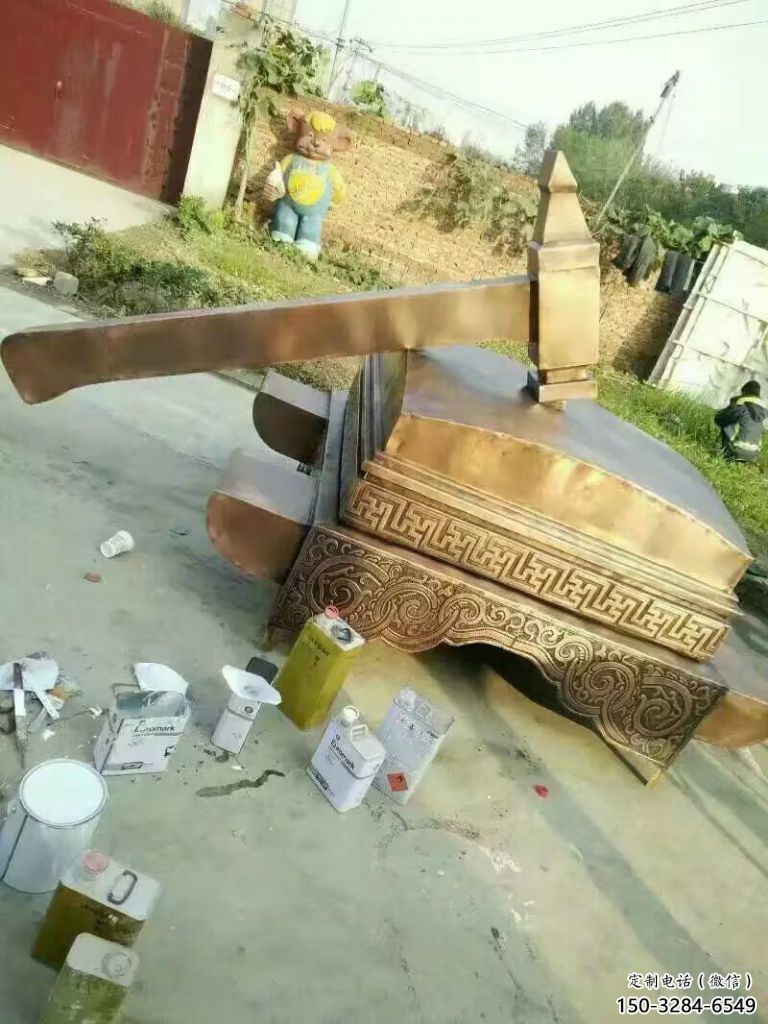 廣場錘子雕塑 抽象法錘雕塑 烤漆法治雕塑