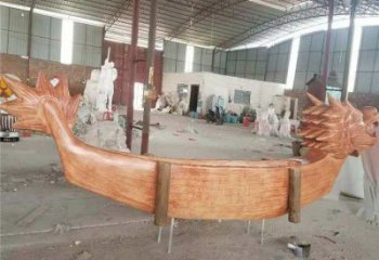 景觀龍舟雕塑 剪影劃槳雕塑 商業街競賽雕塑