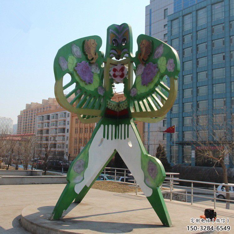 步行街風(fēng)箏雕塑 游樂場雕塑 鑄造景觀雕塑