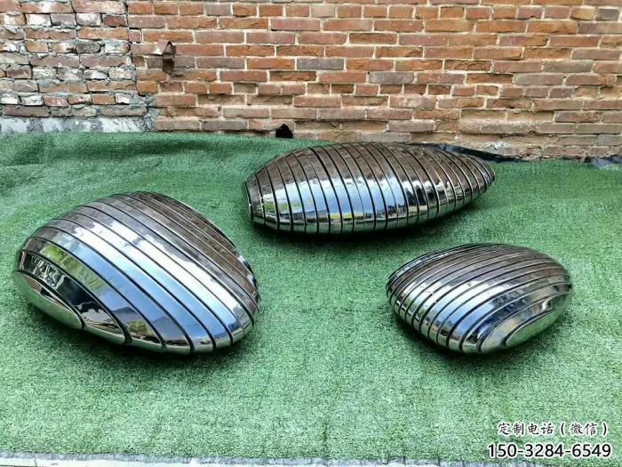 廣場(chǎng)石塊雕塑 抽象景觀石雕塑 烤漆石頭雕塑