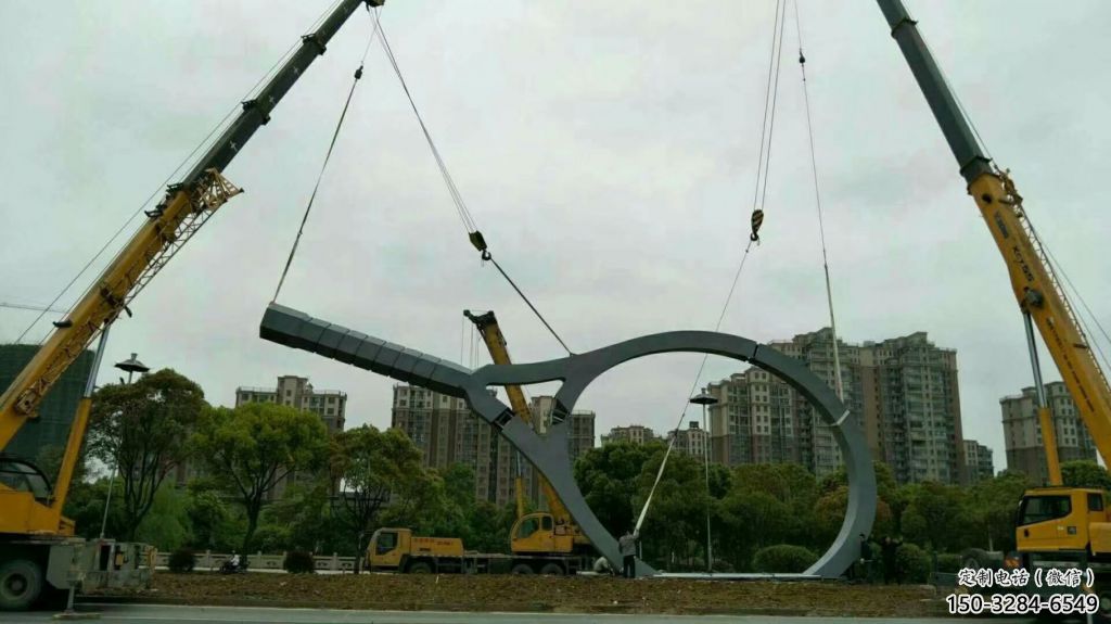 鑄造球拍雕塑 中式村口體育雕塑 景觀網球拍雕塑