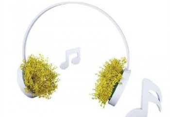 草地耳麥雕塑 現(xiàn)代校園耳機雕塑 大型音樂雕塑