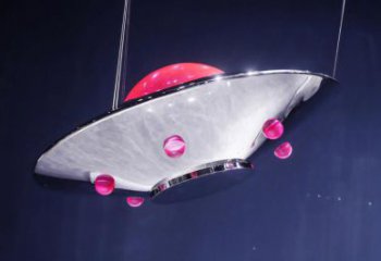 抽象飛碟雕塑 啞光飛船雕塑 室內(nèi)宇宙雕塑