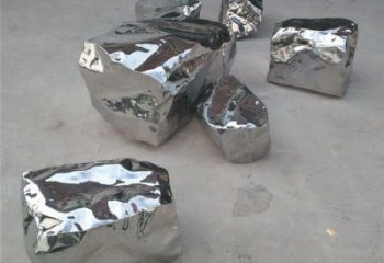 創意鵝卵石雕塑 啞光空心石雕塑 公園雕塑