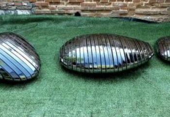 公園鵝卵石雕塑 創(chuàng)意企業(yè)雕塑 美陳空心石雕塑