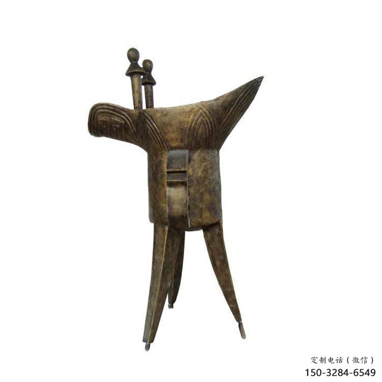 村口酒尊雕塑 啞光酒尊杯雕塑 公園酒器雕塑