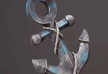 大型船錨雕塑 鍛造發(fā)光碼頭雕塑 房地產(chǎn)雕塑