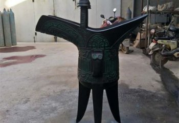大型酒尊雕塑 鍛造發(fā)光酒尊杯雕塑 房地產(chǎn)酒器雕塑