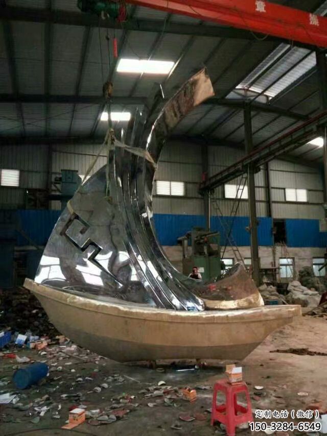 景觀揚帆雕塑 仿真遠航雕塑 風帆雕塑