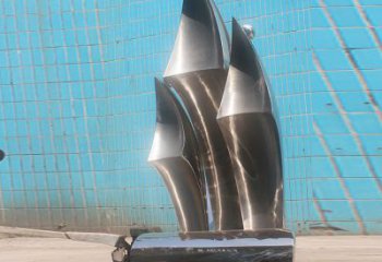 大門口揚帆雕塑 發(fā)光公園風帆雕塑 仿真遠航雕塑